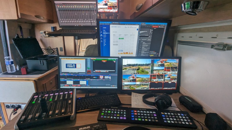 Mini régie pour la coupe de France de stand-up paddle